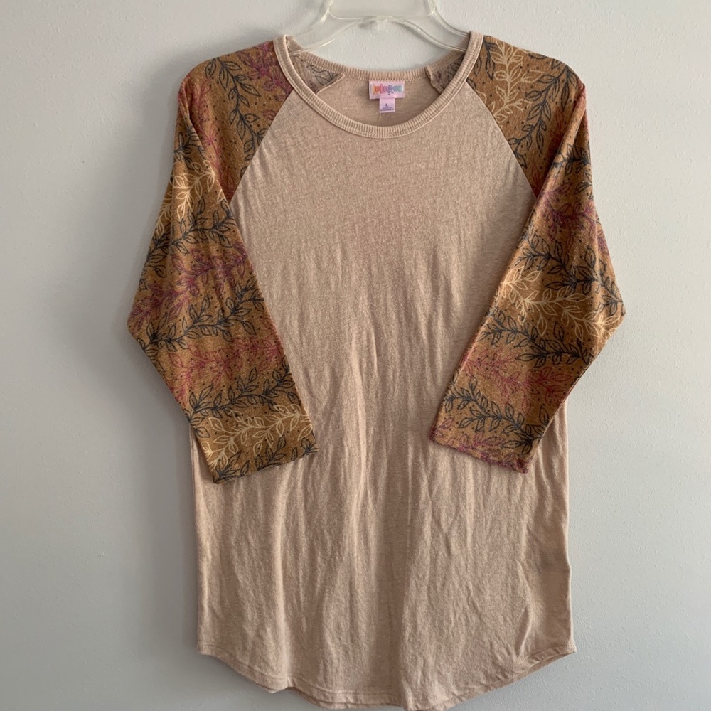 LuLaRoe Randy Top Cream Pattern